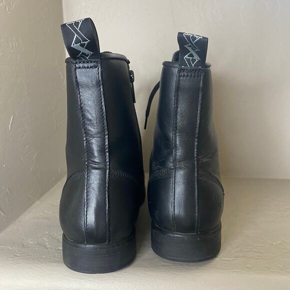 Xena Spice Lace Up Steel Toe Work Boots Womens Size 9 Jet Black Safety Boot - Picture 6 of 8